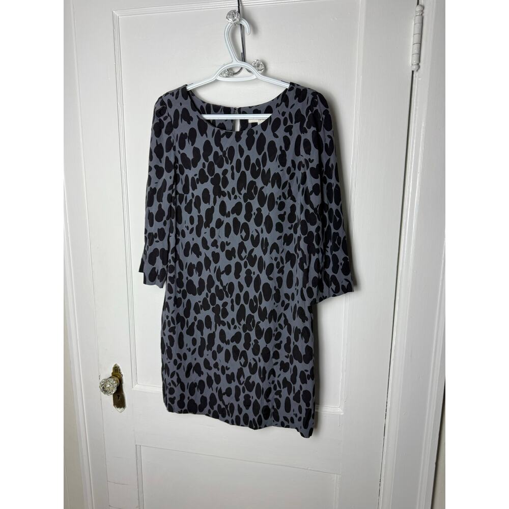 Boden Y2K Leopard Print Chic Retro Mini Sheath Dress Women's Size 6 Gossip Girl
